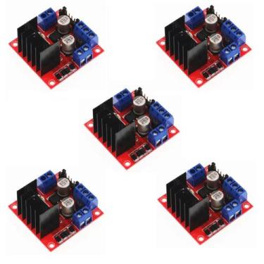 Imagem de Kit 5 peças Ponte H Dupla L298n Driver Motor Esp8266 Arduino - ATMX