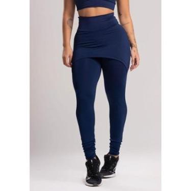 Imagem de Calça Legging Suplex Saia Tapa Bumbum Estampada Cintura Alta Fitness Mvb Modas-Feminino