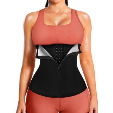 Imagem de Espartilho Waist Trainer LEINIDINA para mulheres Silver Shapewear