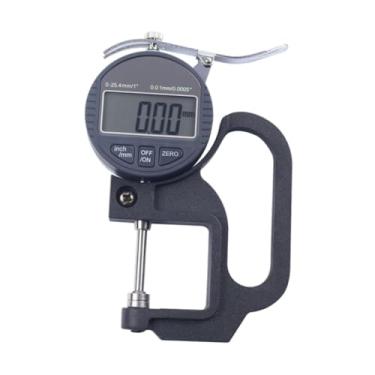 Imagem de WeiLaiKeQi Medidor de espessura digital Régua de medição eletrônica Paquímetro digital Medidor de espessura automático para chapa metálica Couro, 14cmx9.5cm