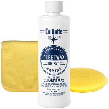 Imagem de COLLINITE No. 870 Fleetwax Limpador - Cera, Toalha De Microfibra E Aplicador