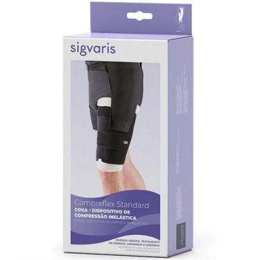 Imagem de Compreflex Standard THIGH Coxa Direito Preta Sigvaris 603 X3 Preta
