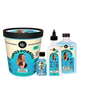 Imagem de Lola Cosmetics Danos Vorazes Kit - Shampoo + Máscara + Leave-in + Óleo