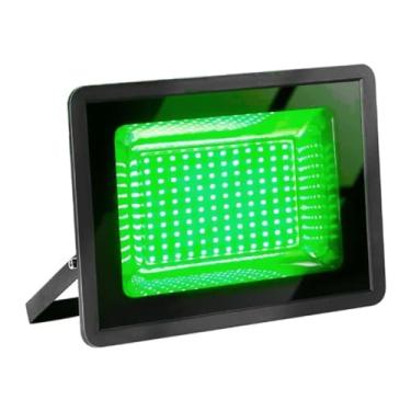 Imagem de Refletor Holofote LED Verde 100W Bivolt Jardim Iluminação Gramado