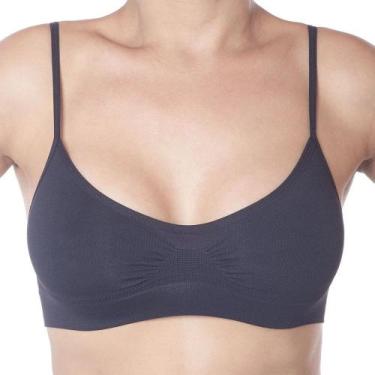 Imagem de Sutiã Lupo Básico Sem Costura Ref: 41100-001, Preto, M