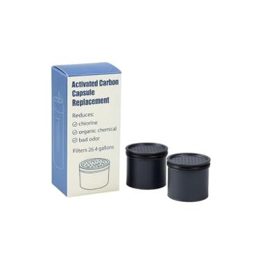 Imagem de Nispira Filtro de água de carbono de substituição compatível com garrafa de água Lifestraw Stell Universal Go2 Play, 2 peças