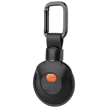 Imagem de Xxerciz Suporte de couro compatível com controle remoto Bushnell Wingman 2 para alto-falante de golfe, capa de botão antiperda com mosquetão, capa protetora de substituição leve para acessórios de