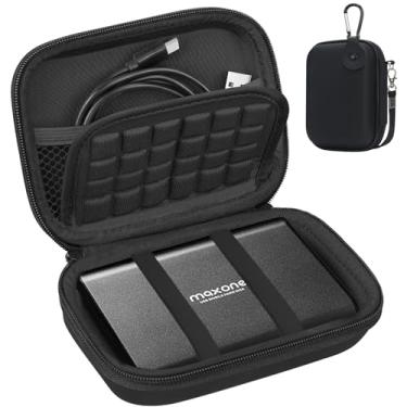 Imagem de Lacdo Disco Rígido Saco de Transporte para Maxone Ultra Slim Portátil Disco Rígido Externo HDD 500/160/250/320/500/750GB 1TB USB 3.0 EVA à prova de choque à prova d'água Proteção saco de viagem, Preto