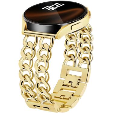 Imagem de Pulseira JR.DM Gold Metal de 20 mm para Samsung Galaxy Watch