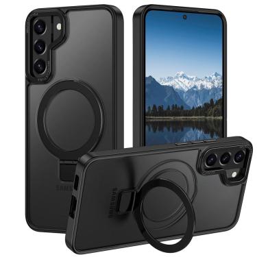 Imagem de A capa de telefone tem para Samsung Galaxy S22 com suporte preto