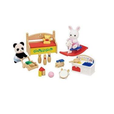 Imagem de Conjunto Brinquedos Divertidos - Bebe Coelho Neve e Bebe Panda - Sylvanian Families EPOCH MAGIA