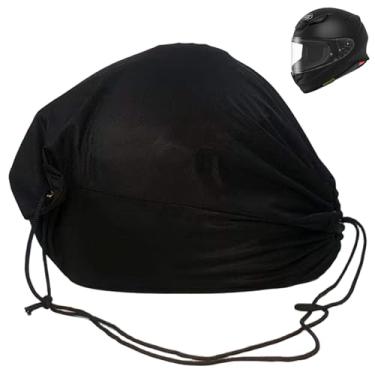 Imagem de Bolsa de capacete macia grande leve para capacete de motocicleta com trava de cordão para soldagem de motocicleta, ciclismo, armazenamento