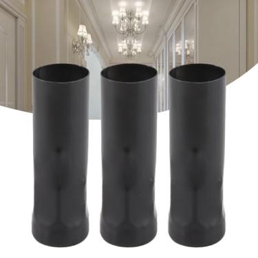 Imagem de Tubos de Metal Com Suporte para Lâmpada de Vela E14-10 Peças 25x80mm Acessórios de Iluminação para Lustres, Luzes de Velas, Projetos DIY (Preto)