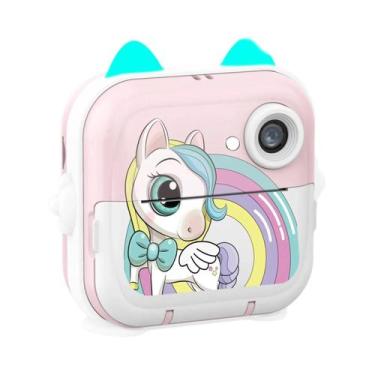 Imagem de Câmera Digital Infantil Com Impressão Instantânea, Cartão 32G, Meninos