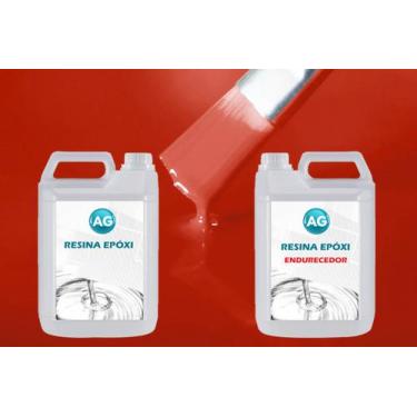 Imagem de Resina Epóxi 1KG + Cor sólida Vermelho Trafego RAL3020 AG - Resinas ag