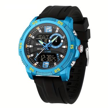 Imagem de Relógio Masculino Moda Quente Tendência Eletrônico Horário Duplo