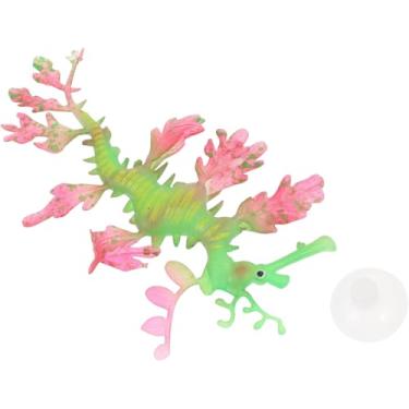 Imagem de Maxxi Sea Dragon Decorativo para Aquário 12x8cm Vermelho e Verde Brilhante