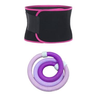 Imagem de UGPLM Aro de fitness com peso para abdômen, círculo de fitness confortável em PVC, arco de mola portátil para treinamento de pernas, academia, costas e, 1.5 Kg