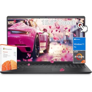 Imagem de Dell Laptop com tela sensível ao toque inspiron 15 - AMD Ryzen 7 7730U Beat i7-1355U -38.1 cm FHD Touch -32GB RAM -SSD PCIe de 1TB -Office 365 -Windows 11 Pro -Laptop Computadora- Work Business