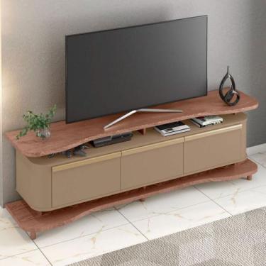 Imagem de Rack para TV Até 75 Polegadas Guarapari 3 Portas Freijó/Fendi - Móveis