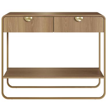 Imagem de Aparador Organico 2 Gavetas 100 Cm 28066 Artesano Hanover Dourado