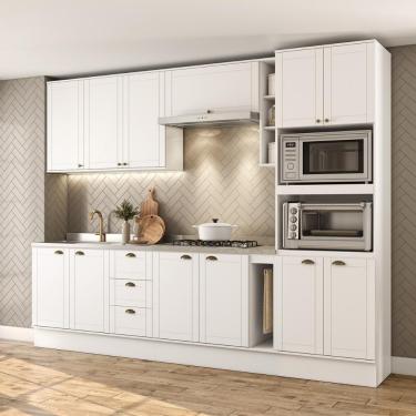 Imagem de Armário De Cozinha Completa C Balcão Milla Quest Carraro Branco