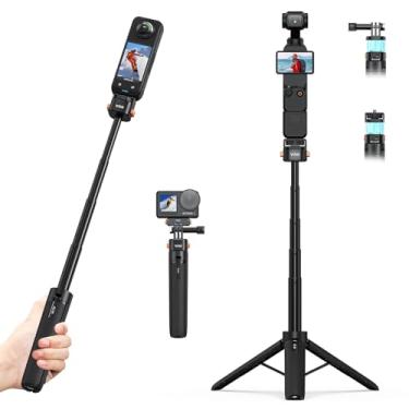 Imagem de Tripé VRIG Pocket 3 bastão de selfie para câmera de ação, mini tripé extensível com parafuso de liberação rápida de 1/10.2 cm para DJI OSMO 360, Action 5Pro/4/3, Insta 360 X5/X4, Go Pro Hero 13 12 11