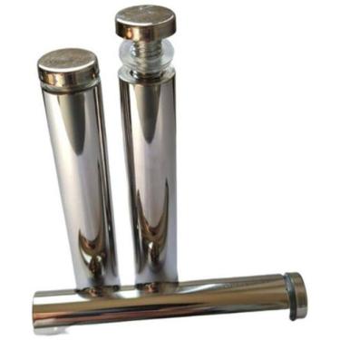 Imagem de Prolongador 19X100Mm Inox Vidro Madeira Acrílico Kit 4 Unid