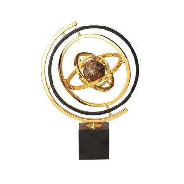 Imagem de Globo de luxo moderno ornamento escritório desktop casa sala de estar decorações de gabinete de tv Arte Decorativa