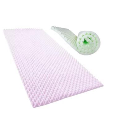 Imagem de Colchão Piramidal Casca de Ovo D28 Solteiro Rosa - Sequencial