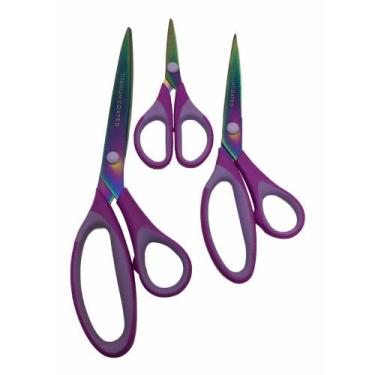 Imagem de Kit 3 Tesouras de Costura para Alfaiate Profissional de Aço Inoxidável