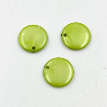 Imagem de Pingente Redondo 18mm 100pçs Verde Artesanato Bijuteria 100g - Macall