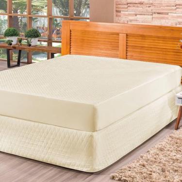 Imagem de Protetor Para Colchão Queen Size Impermeável Micromatelado Antiácaro -