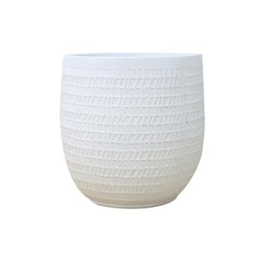 Imagem de Vasos de plantas Vaso de flores vintage e nostálgico grande calibre, vaso plantas verde, utensílio decoração piso para(Branco)