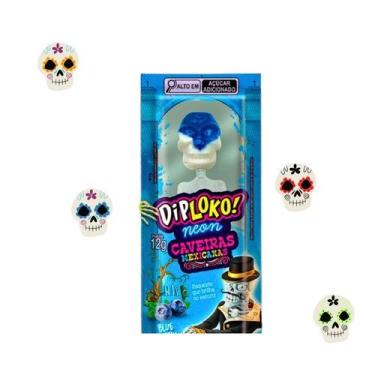 Imagem de Pirulito DipLoko Caveira Mexicana Ideal Festas e Aniversário - Danilla