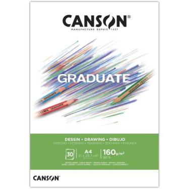 Imagem de Bloco Canson Graduate Dessin Branco 160g A4 30fls