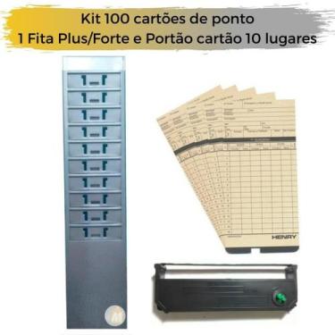 Imagem de 100 cartões de ponto fita henry plus forte chapeira 10 lug - CHAPMIL