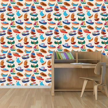 Imagem de Papel de Parede Adesivo - Barcos - 015ppi - Allodi