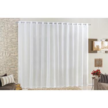 Imagem de Cortina Quarto Sala Escritório Voal Linho 3,00m X 2,60m - Rose Jordão,