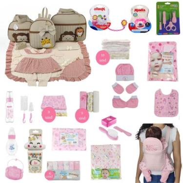 Imagem de Kit Bolsa de Maternidade 3 Peças + Saída maternidade + Enxoval Master 