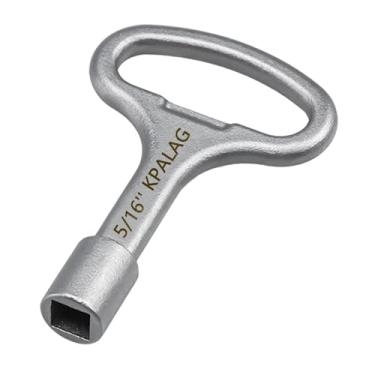 Imagem de KPALAG Chave de hidrante quadrada de aço inoxidável de 5/40.6 cm, chave de água Sillcock, ferramenta de desligamento para torneira de água de hidrante de parede e válvula de torneira de mangueira