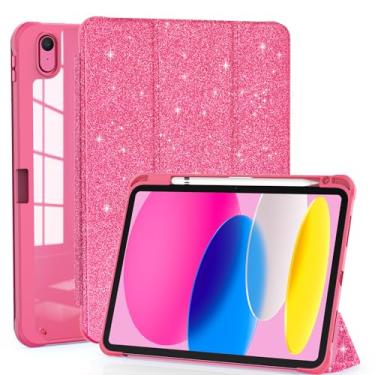 Imagem de OKP Capa para iPad 11ª geração de 11 polegadas (A16) 2025, para iPad de 10,9 polegadas 10,9 polegadas 10ª geração 2022, capa fina e leve para iPad 11/10 ª geração com suporte de três dobras, despertar