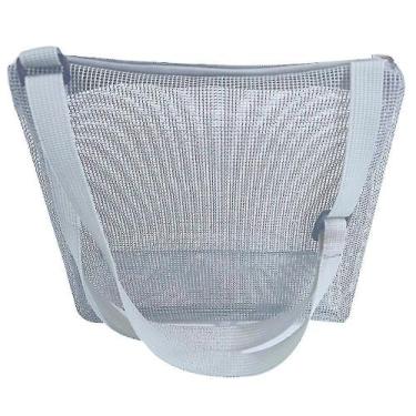 Imagem de Brinquedos de areia de praia bolsa de coleta de concha infantil sacola