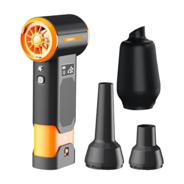 Imagem de Generic Ventilador portátil Air Duster com 4 engrenagens ajustáveis, poderoso ventilador de inflar, multifuncional, compacto, portátil, para uso doméstico,