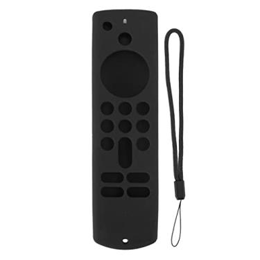 Imagem de Capa de Silicone Antiderrapante Com Cordão Capa de Silicone Antiderrapante, Capa de Silicone de Controle Remoto para Fire TV Stick Capa Protetora de Silicone Antiderrapante Com