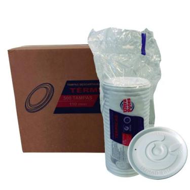 Imagem de Tampa para pote de isopor 240/300/360/480ml ultra com 500 - ULTRATHERM