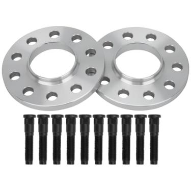 Imagem de IRONTEK Espaçadores de roda de 5 x 115 mm espaçadores forjados reais de 12 mm com furo de cubo de 71,6 mm M14 x 1,5 pinos aptos para Chrysler 2005-2023 300, para Dodge 2008-2023 Challenger/Carregador