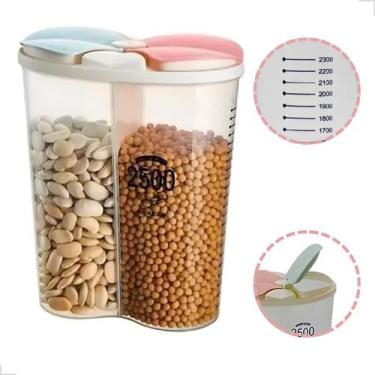 Imagem de Dispenser de Sabão em Pó Multiuso 2 Partes Para Cozinha e Lavanderia -