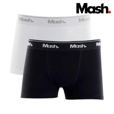 Imagem de Kit 2 Cueca Boxer Infantil Mash Algodão kids Box Original NF, Preto, B