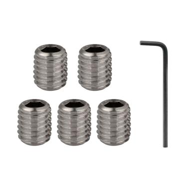 Imagem de Kit Com 5 Parafusos Allen Sem Cabeça M4 X 10Mm Aço Inox